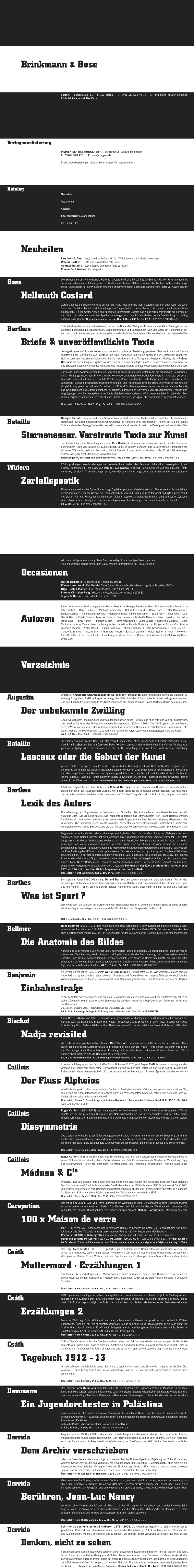 Katalogseite 1 von www.brinkmann-bose.de